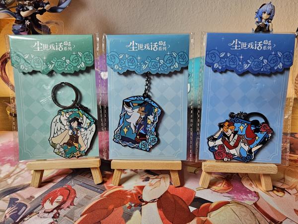 Genshin Impact Metal Charms Venti, Kaeya, Tartaglia
