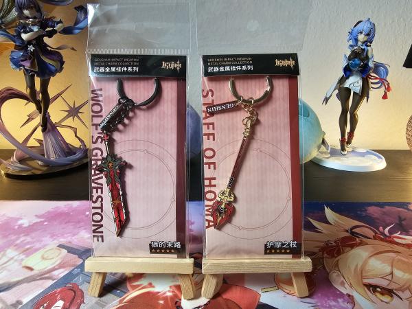 Genshin Impact Weapon Metal Charm Collection